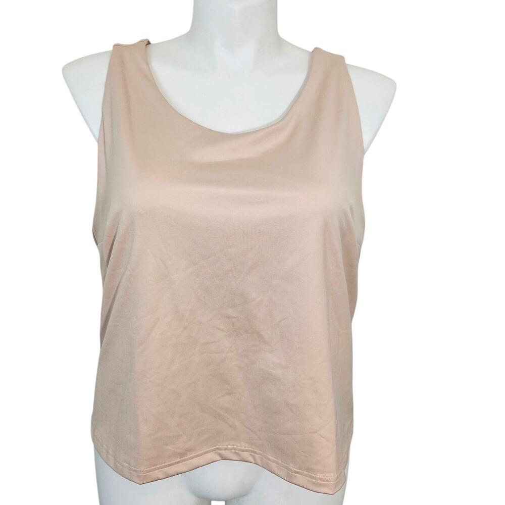 Adidas women's fast tank top color taupe sz 3X